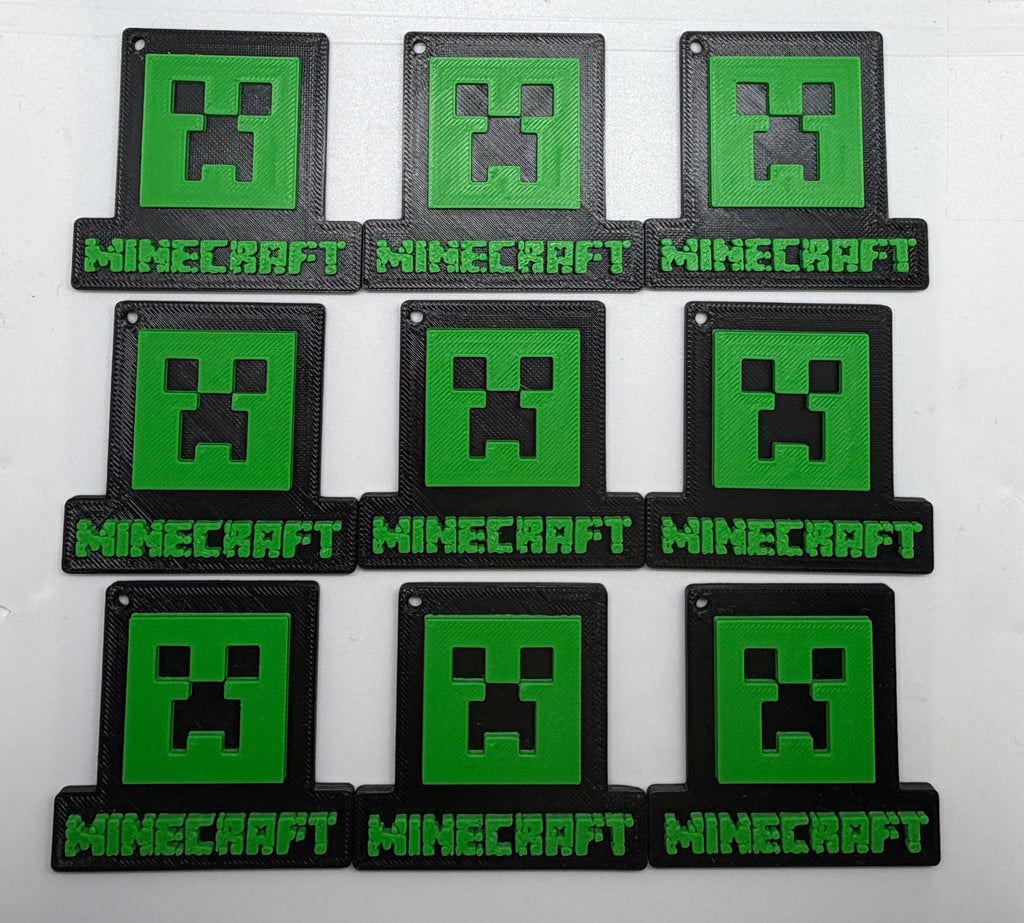 Minecraft style Keyrings