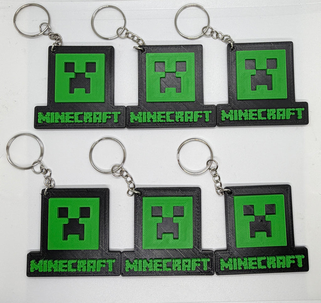 Minecraft style Keyrings